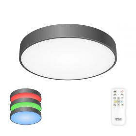 Светильник с Пультом Citilux Купер CL72470G1 LED RGB Чёрный / Ситилюкс.