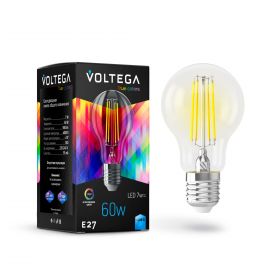 Лампа Филаментная Voltega Globe General E27 7W 4000K High CRI 7155 Прозрачная, Стекло / Вольтега.