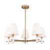 Люстра на Штанге Freya Pietra FR5371CL-05BS Латунь, Белый.