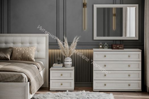 Тумба прикроватная Александрия ТБ-108 Серия 3 Сосна Санторини светлый