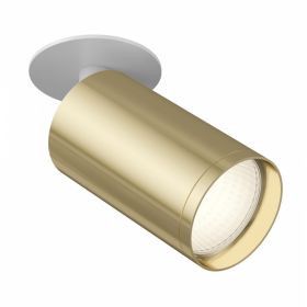 Встраиваемый Светильник Maytoni Technical FOCUS S C049CL-1WG Белый с Золотом, Алюминий.
