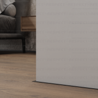 Микроплинтус Respect Standart 7753 в интерьере чёрный