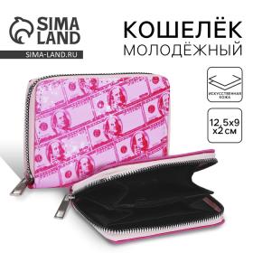 Кошелёк молодёжный «Денежки» 12х9.5х2см