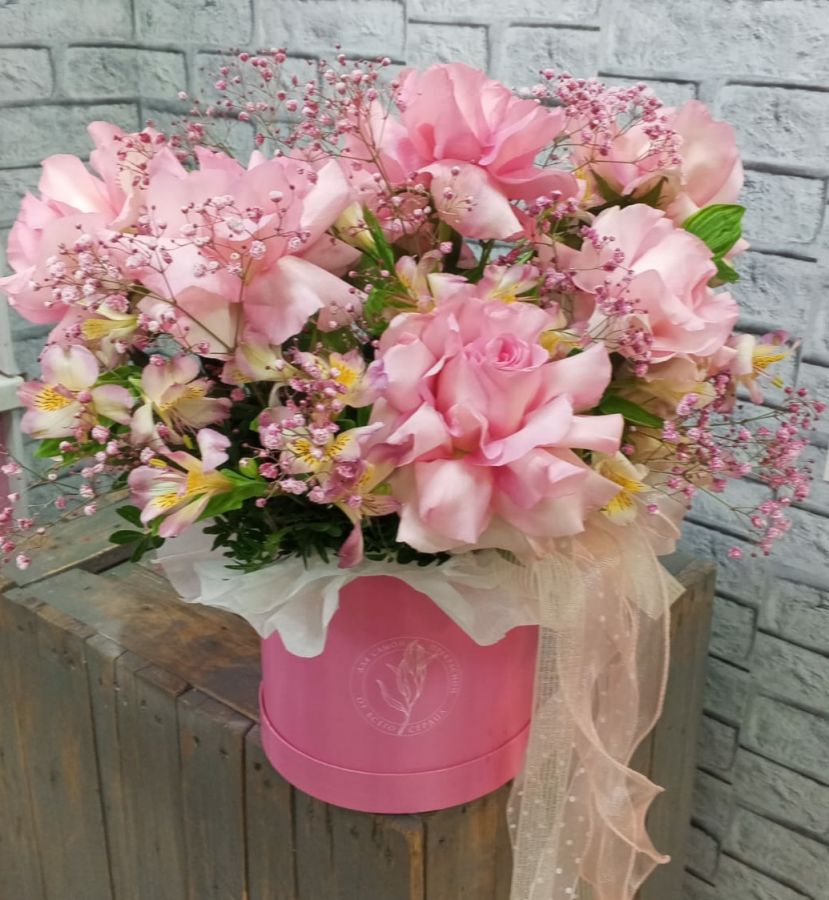 Flowersbox с французской розой