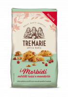 Печенье мягкое с клюквой и миндалем, Tre Marie, 300 г. I Morbidi Mirtilli rosse e mandorle 300 g