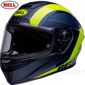 Шлем Bell Race Star Flex DLX Tantrum 2, сине-жёлтый