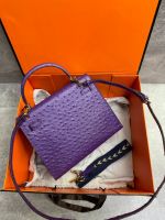 Сумка HERMES KELLY Ostrich страус 28 см золото