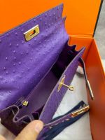 Сумка HERMES KELLY Ostrich страус 28 см золото