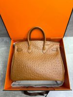 Сумка HERMES Birkin страус 35 см золото