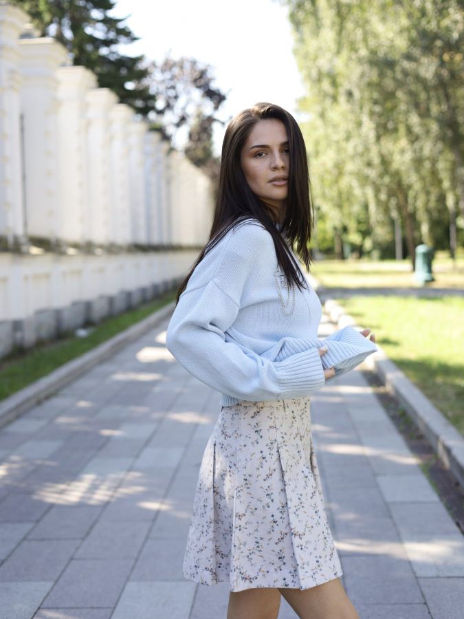 Свитер голубой