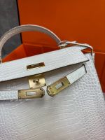 Сумка HERMES KELLY Crocodile 28 см золото