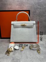 Сумка HERMES KELLY Crocodile 28 см золото