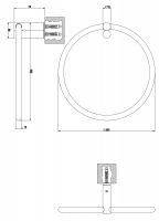 Gessi Riflessi Кольцо для полотенец 37409 схема 2