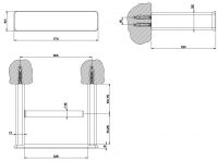Gessi iSpa Держатель для туалетной бумаги 41655 схема 2