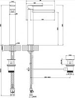 Gessi Riflessi смеситель для раковины 34904 схема 2