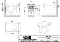 Gessi iSpa  унитаз 42113 схема 2