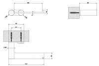 Gessi 316 Держатель для туалетной бумаги 54749 схема 2