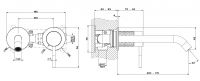 Gessi Intreccio смеситель для раковины 54186 схема 6