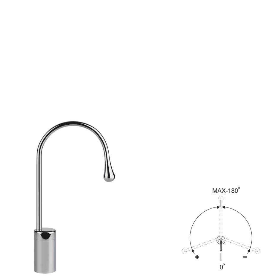 Излив для раковины Gessi Goccia 33854 схема 3