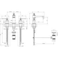 Смеситель для раковины Gessi Venti20 65012 схема 2