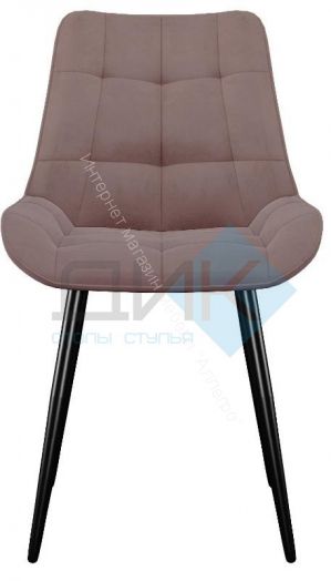 Стул DikLine 206М микровелюр B5 LATTE, ножки черные