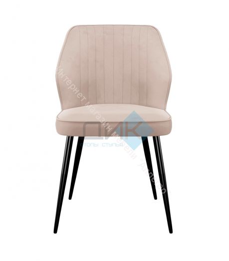 Стул DikLine 222М микровелюр B03 BEIGE, ножки черные