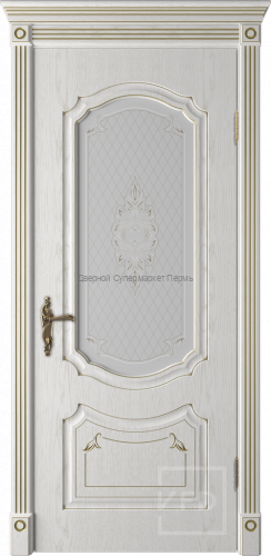 Rokka Экошпон со стеклом , дверь с патиной