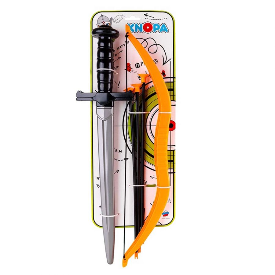 Набор оружия "Забияка" меч, лук, 3 стрелы КНОПА