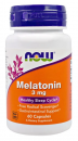 Мелатонин 3 мг, NOW Melatonin 60 капсул