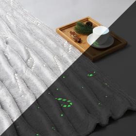 Плед светящийся в темноте Этель Candy cane 200*220 см,100% п/э, корал-флис, 220 гр/м2