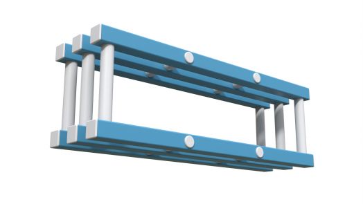 Полка навесная пластиковая в бассейн