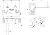 Смеситель для раковины с каскадным изливом Gessi Rettangolo Cascata схема 4