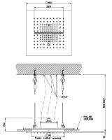 Тропический душ Gessi Minimali 35 см 57807+57875 схема 2