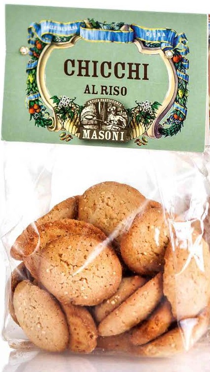 Печенье Рисовые зернышки Masoni, 350 г; Chicchi al riso  350 g