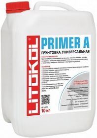 Грунтовка Универсальная Litokol Primer A 10кг Глубокого Проникновения для Наружных и Внутренних Работ.