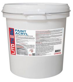 Акриловая Фасадная Краска Litotherm Paint Acril 20кг База А Белая Litokol.