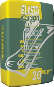 Гидроизоляция Цементная Litokol Elastocem Mono 20кг для Цементных и Бетонных Оснований в Гражданском и Промышленном Строительстве.