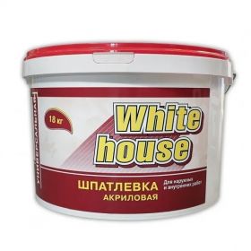 Шпатлевка Универсальная White House 7.5кг до 7мм для Внутренних и Наружных Работ, Белая.