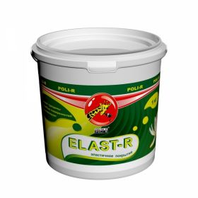Резиновая Краска Эластичная Polir-R Elast-R 3кг Красно-Коричневый RAL 8015 для Ванных Комнат, Влажных Помещений, Потолков, Стен, Заборов, Фасадов, Крыш.