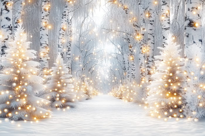 Фон стена "Snowyforest"