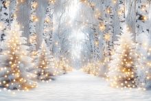 Фон стена "Snowyforest"