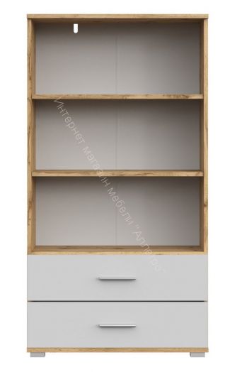 Стеллаж СТ-2.130 FUN Белый/Дуб Вотан