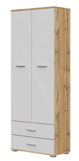 Стеллаж СТ-4.180 FUN Белый/Дуб Вотан