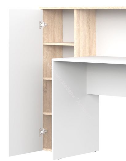 Стол письменный FUN Белый/Дуб Сонома