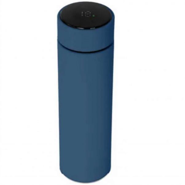 Термос Confident Soft Led темно-синий