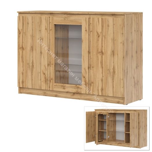 Комод-витрина Stern T-14 Дуб Вотан