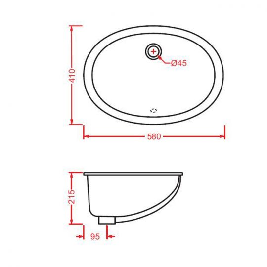 Раковина Artceram Diana DIL001 57х40 ФОТО