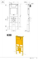 Инсталляция Artceram с унитазом A16 700.101.03 схема 2