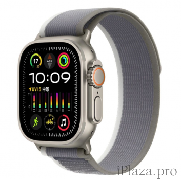 Ремешок для Apple Watch 40/44/45/49 mm (Series 1-9/SE/Ultra), WiWU Nylon Loop, Серо-Зеленый