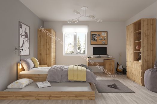 Шкаф 2-х дверный Stern Дуб Сонома